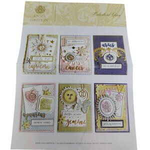 Anna Griffin Celestial Dies Zodiac Themed Embossing And Cutting Set 666303021229